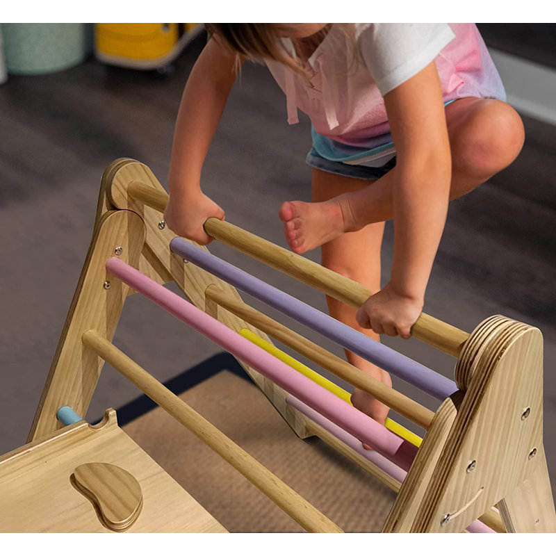 Avenlur 26.8'' W Wood Climber, Colored Bars
