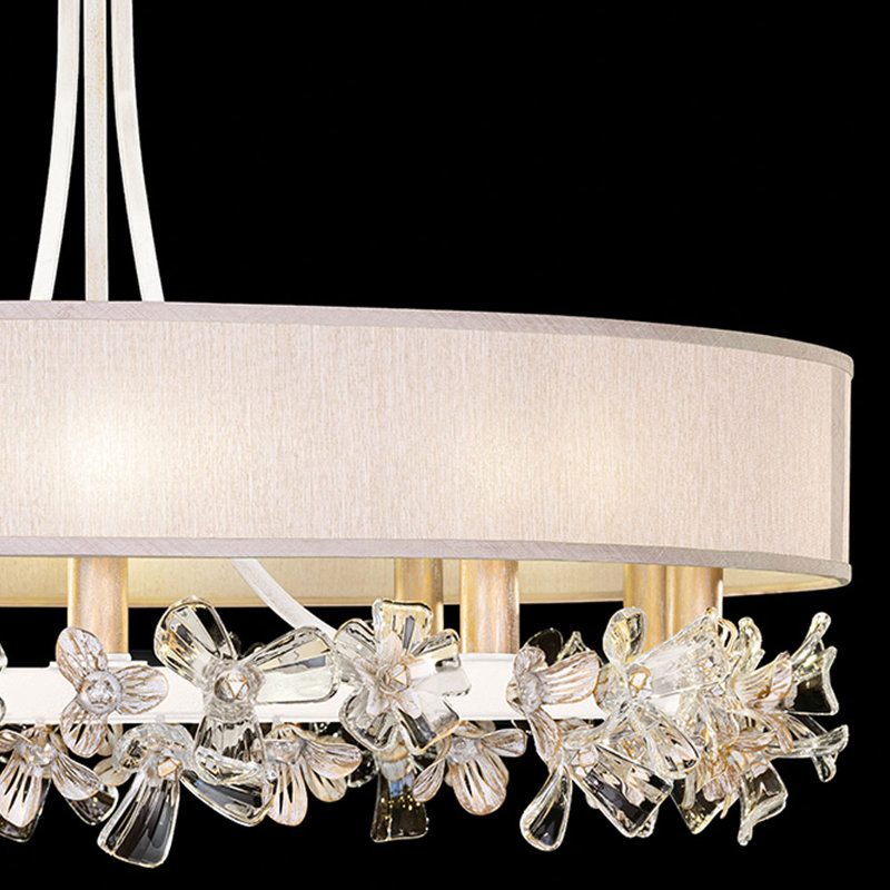Azu 10 - Light Chandelier, White, Beige