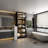 Bathroom Linen Cabinet With Five Shelves And Light And Door-1594057695