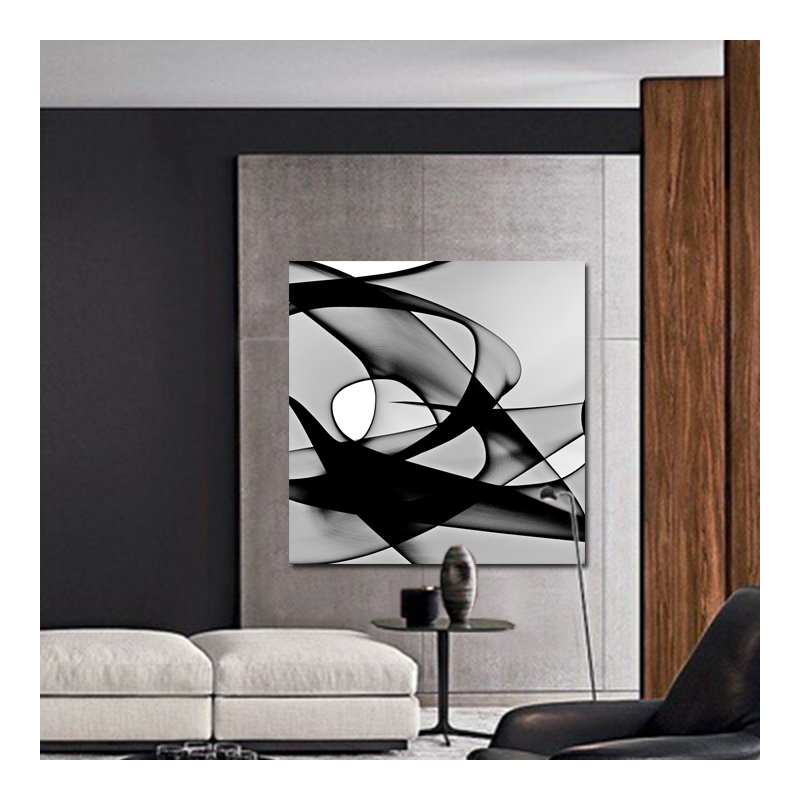 Nebula 2 - impression d'art graphique, Carré 56 po x 56 po, Verre