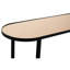 119cm Glass Top Console Table