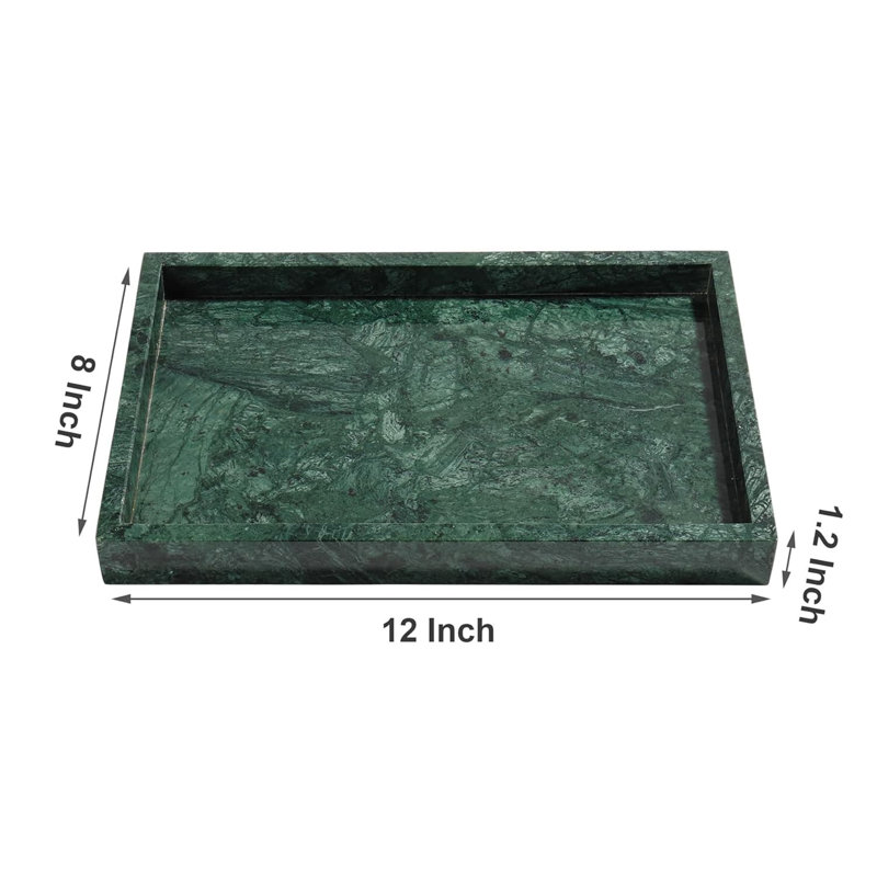 Plateau de salle de bain en marbre, Vert