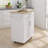 Kitchen Island Rolling Trolley Cart With Towel Rack Rubber Wood Table Top