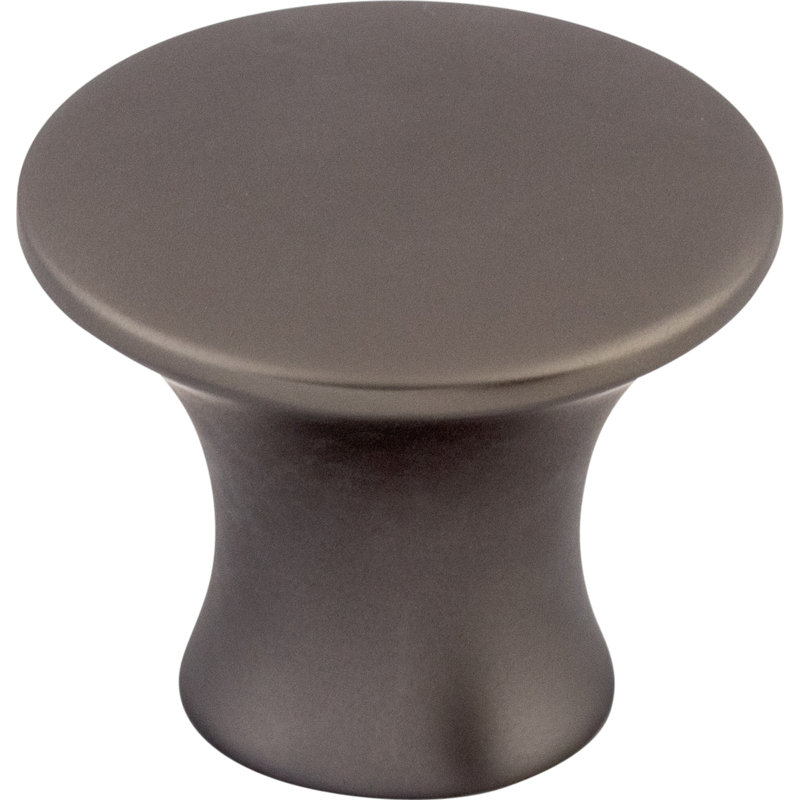 Oculus Round Knob, 1 5/16" Knob Diameter, Ash Gray