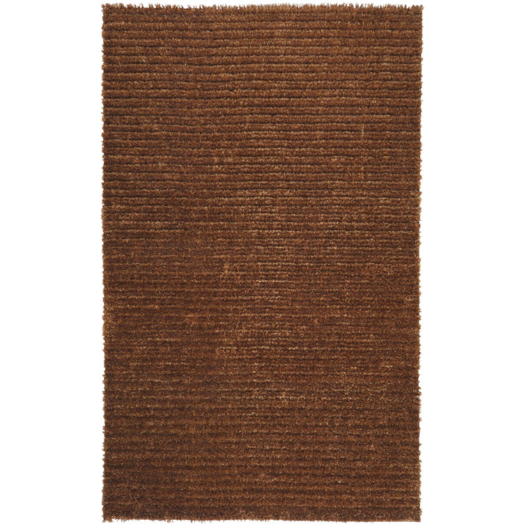 Tapis brun / brun clair tissé à la main Etheridge