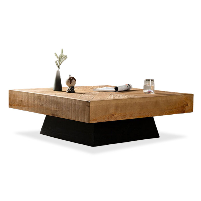 Table basse Burlywood, H 13,78 po x L 39,37 po x l 39,37 po