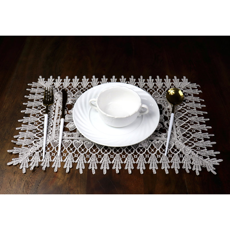 Polyester Floral Rectangle Placemat