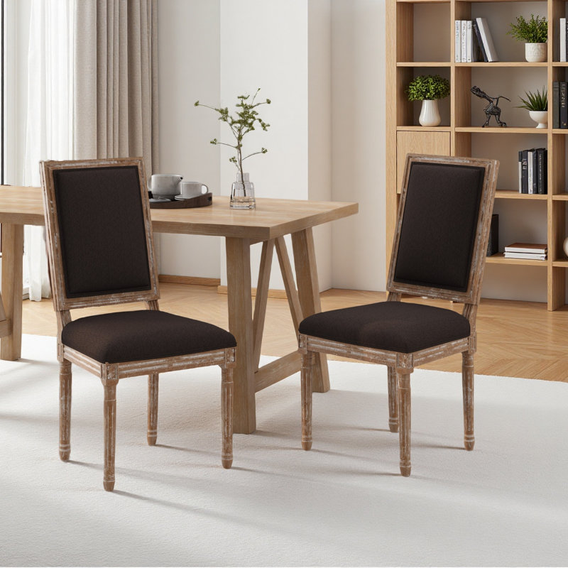 Chaise de salle à manger, Brun, Noyer