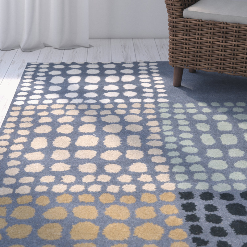 Tanner Hand Tufted Wool Geometric Rug, Rectangle 5' x 8'