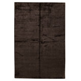 Hand Knotted Area Rug in Dark Brown