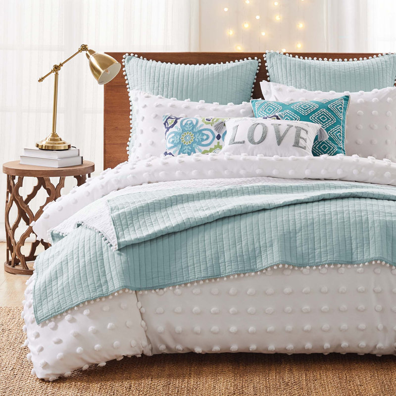 Couette double Pom Pom Blue Haze