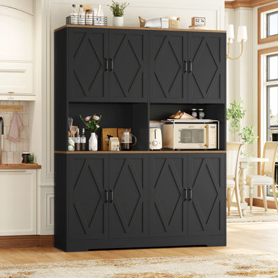 Armoire de rangement 4 portes garde-manger