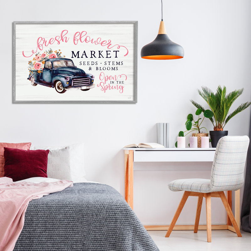Giclée encadrée Antique Market Market, design par Lux + Me Designs, Estampe numérique Farmhouse, H 20 po x l 30 po
