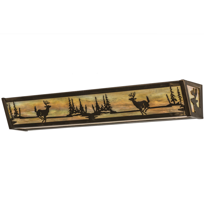 Rustic Lodge 4 - Light Bath Bar, Antique Copper