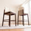 Upholstered Wooden Counter Stool-625754646