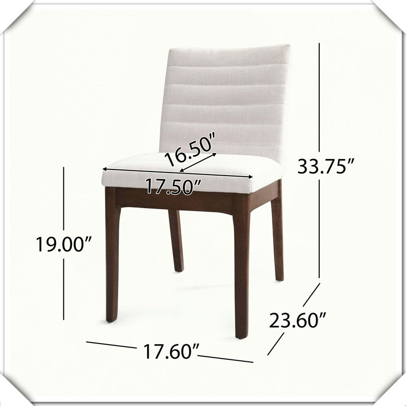 Chaise de salle à manger rembourrée, pieds en caoutchouc, confortable, robuste, pratique et élégant