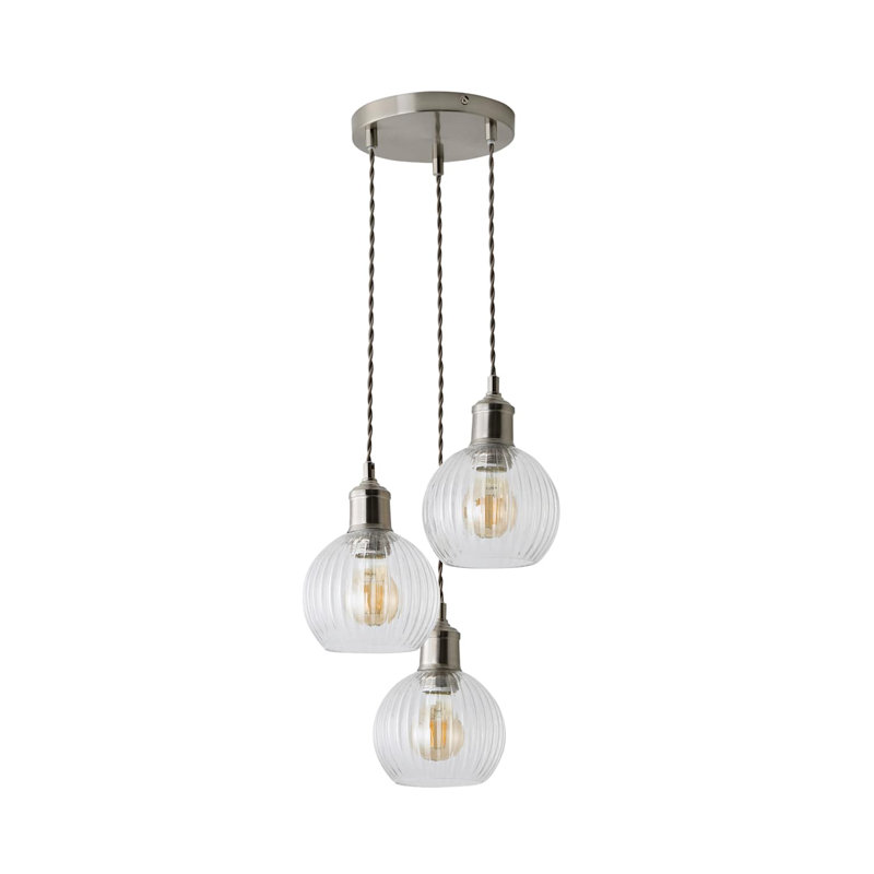 Albrey 3 - Light Pendant, Brushed Nickel, No