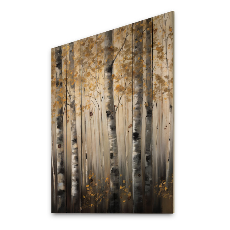 Panneaux de décoration murale Birch Tree Forest Wonderland V - Paysages, H 40 po x l 30 po