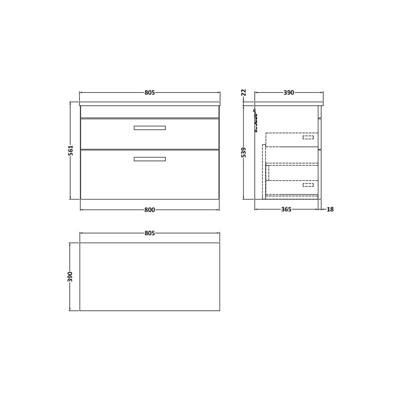 Athena 142.24cm Single Bathroom Vanity Base Only, Gloss White