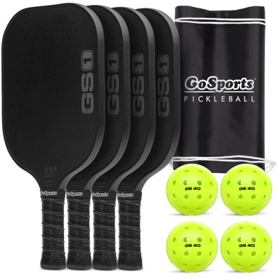GoSports GS1 Pickleball Paddles Set of 2 - USAPA Approved Fiberglass Pickleball Paddles