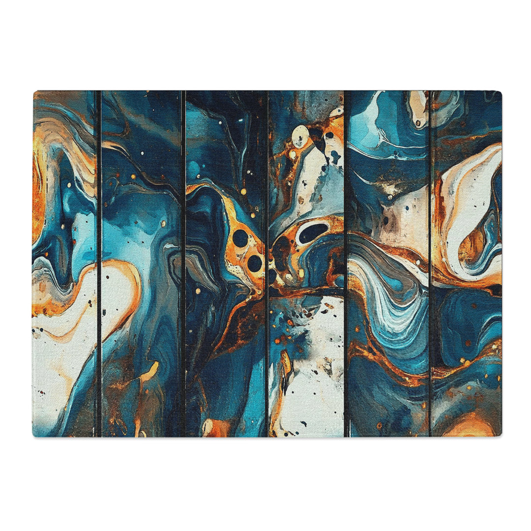 Paint Pouring Vol.5  Glass Chopping Board