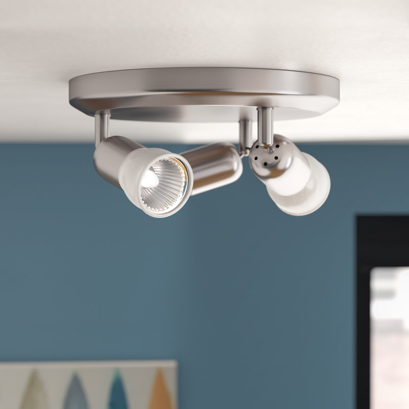 Adira Glass Spotlight, Brushed Pewter