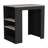 Kitchen Island, Kitchen Bar Table 36" H, 3-Side Shelves-1500814183-1492273235