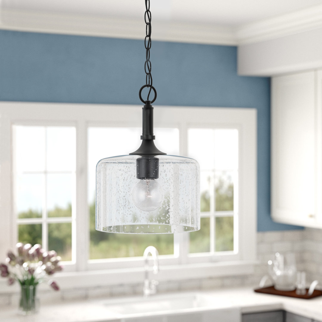 Ahern 1 - Light Single Pendant Beachcrest Home™ 