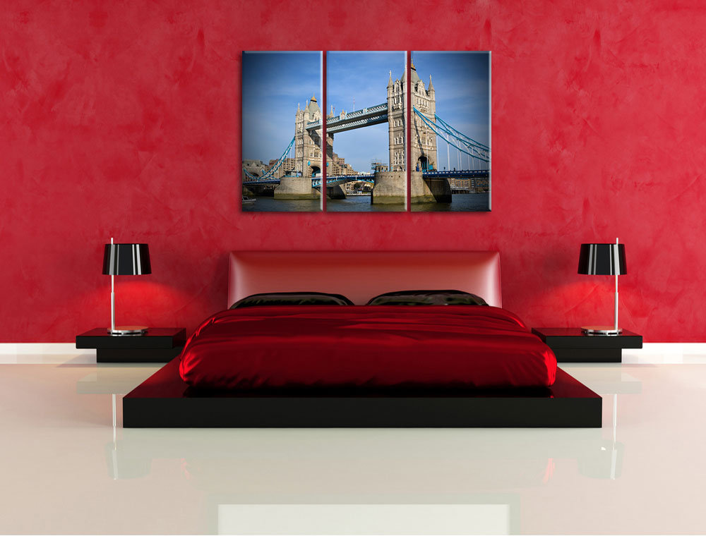 3-tlg. Leinwandbilder-Set „Tower Bridge“, Fotodruck