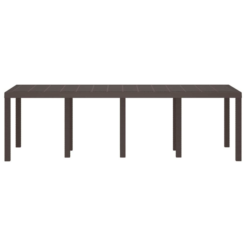 Garden Table, Brown, 73cm H x 250cm W x 100cm D
