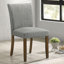 Ensemble de 2 chaises de salle à manger rembourrées, revêtement luxueux, dossier courbé, pieds en bois brun riche, durable et confortable-890593515