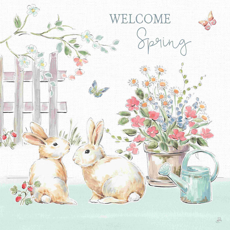 «Springtime V» par Daphne Brissonnet, art textuel sur toile tendue, H 20 po x l 20 po