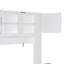 Grand lit escamotable mural avec bureau, tablettes de rangement et grands armoires-1065771476