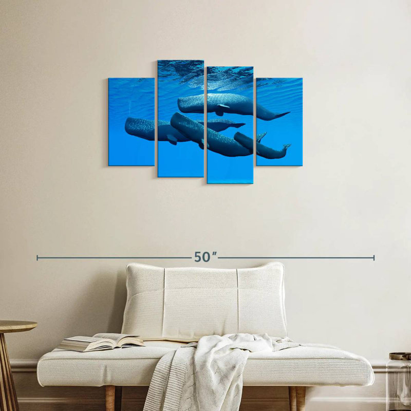 Brampt Sperm Whale Pod, 22"H x 36"W