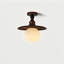 Glass Semi Flush Mount