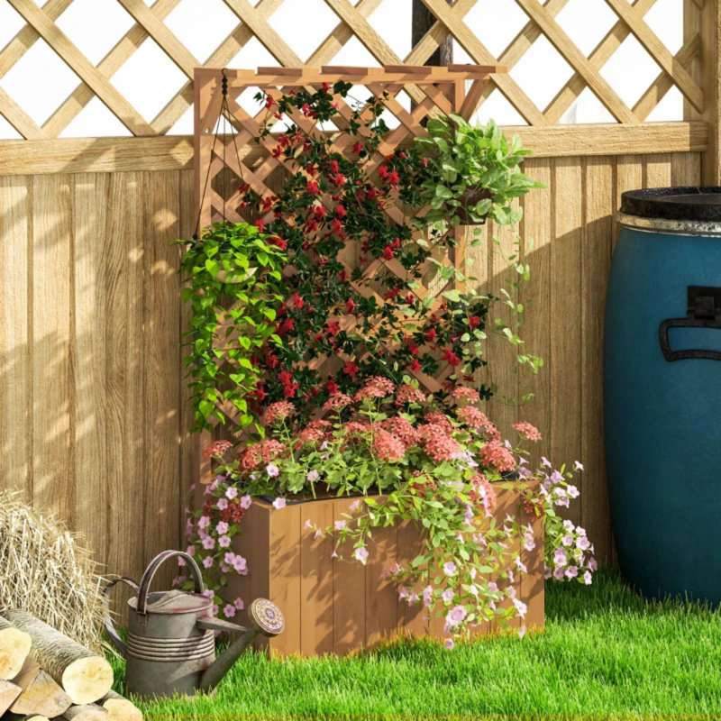 Elevated Planter, Natural