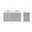 Meuble-lavabo double 60 po avec plateau en marbre blanc de Carrare Aberdeenshire-85364352
