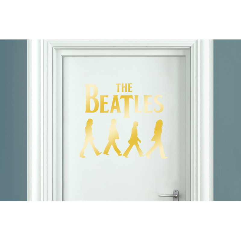 Entertainment Wall Decal, Shiny Gold