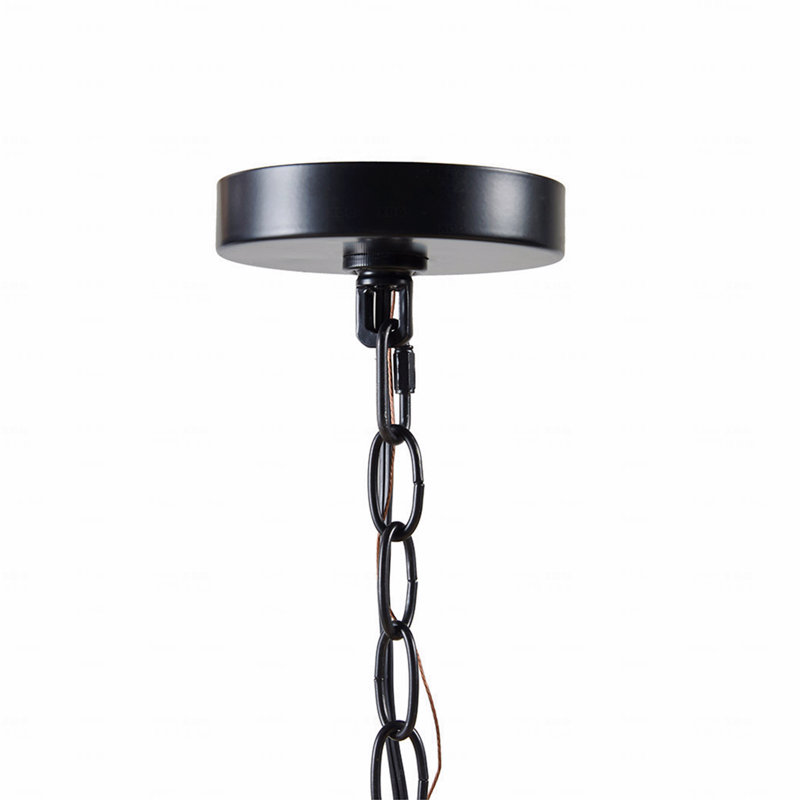 Luminaire suspendu en métal de style campagnard