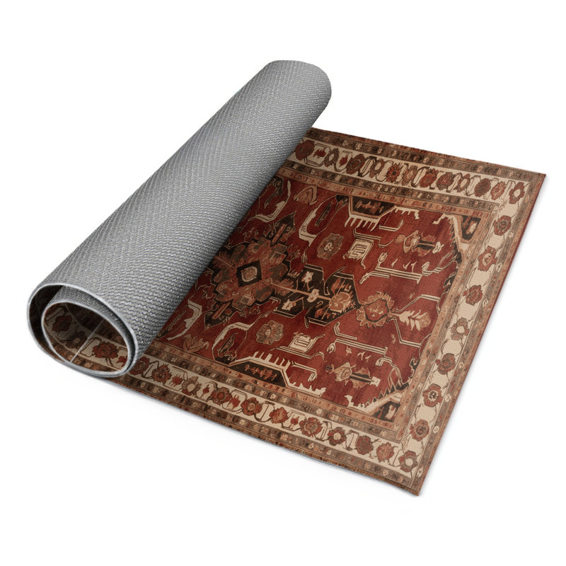 Tapis turc intérieur et extérieur brun, Rectangulaire 2 pi x 3 pi