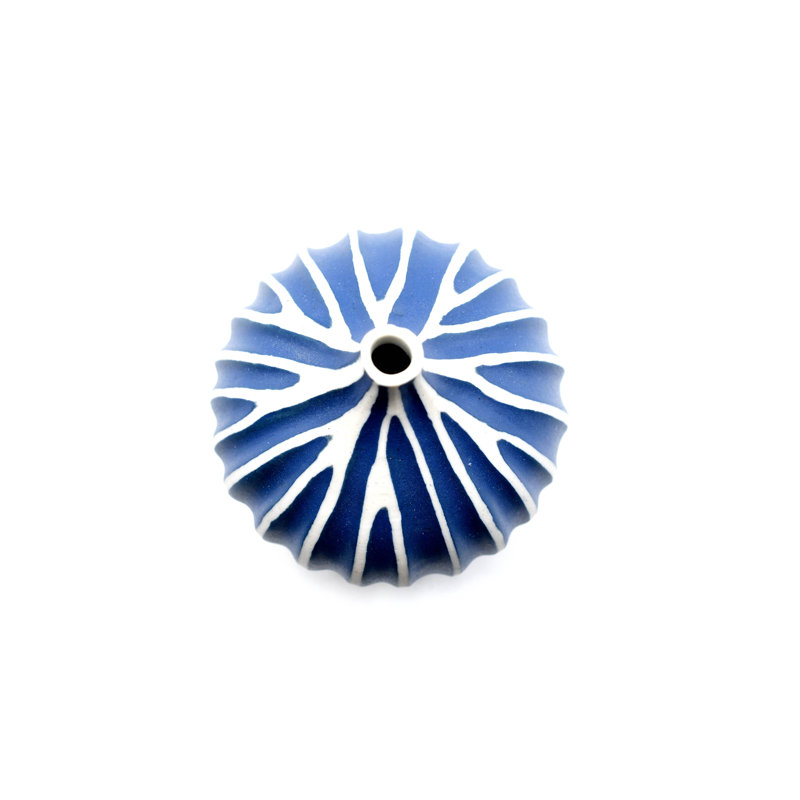Vase de table Moshup, Bleu, H 3,4 po x l 3,2 po x P 3,2 po