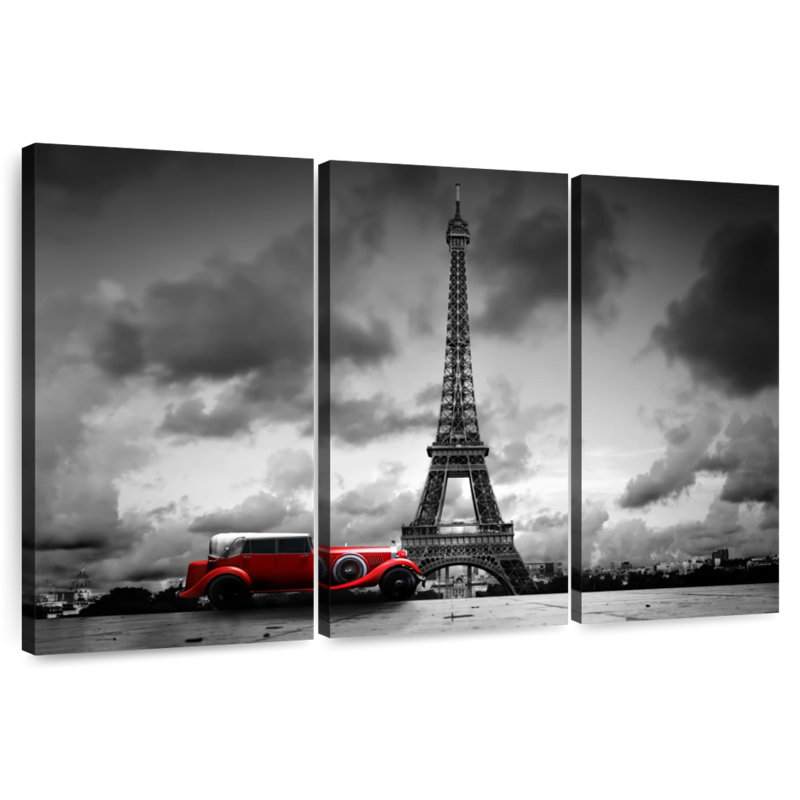 Sebbie Paris Vintage Car Pop, 20" H x 33" W