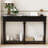 TREXM Entryway Table With 4 Drawers, Retro Console Table With Open Shelf For Entryways, Living Rooms, And Hallways (Black)-1956240608