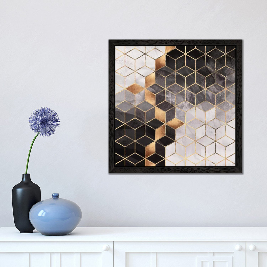 Smoky Cubes II by Elisabeth Fredriksson - Print on Canvas