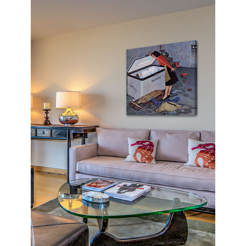 Frosty In The Freezer by John Falter - Wrapped Canvas Painting, 81cm H x 81cm W