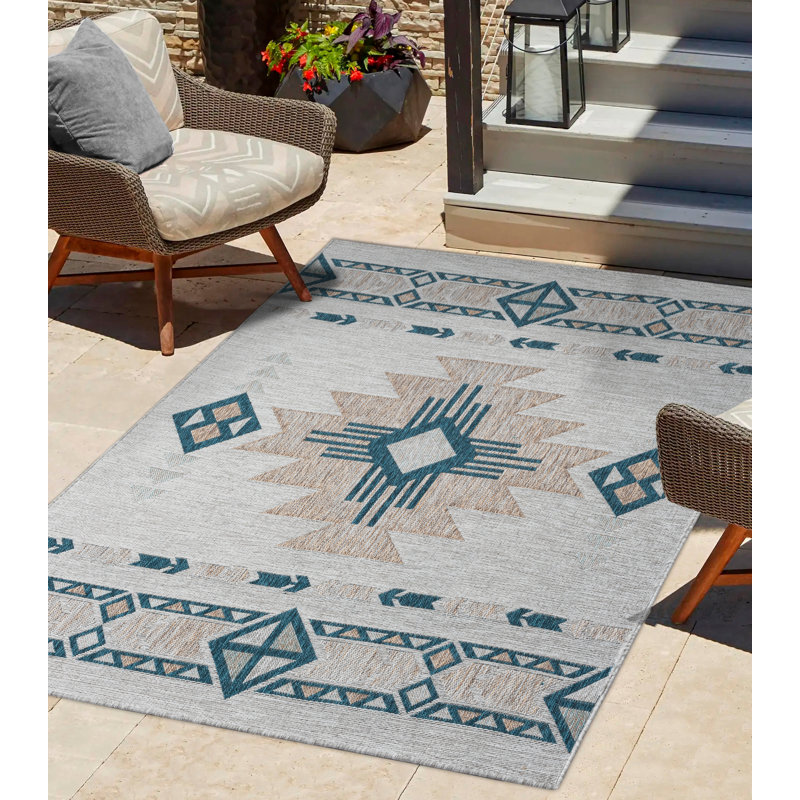 Kaymiah Flatweave Indoor Rug, Rectangle 7'7" x 10'
