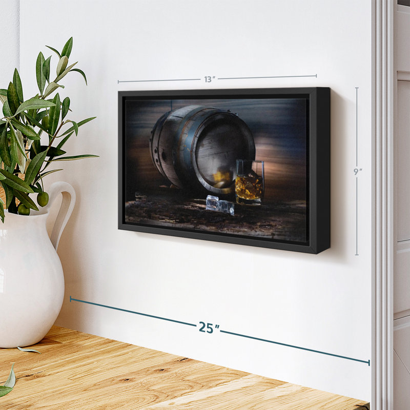 Aliments et boissons «Whiskey Barrel Canvas Print», H 9 po x l 13 po