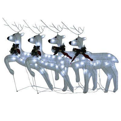 Décoration de Noël renne de Noël avec lumières DEL