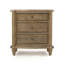 Table de chevet 3 tiroirs en brun