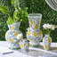 Ensemble de 2 vases en porcelaine peinte à la main Lemon Grove